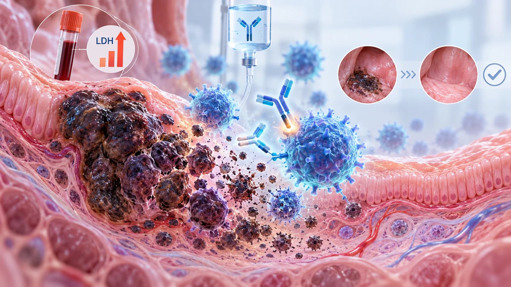 Resposta completa duradoura ao nivolumabe em melanoma mucoso com LDH elevada
