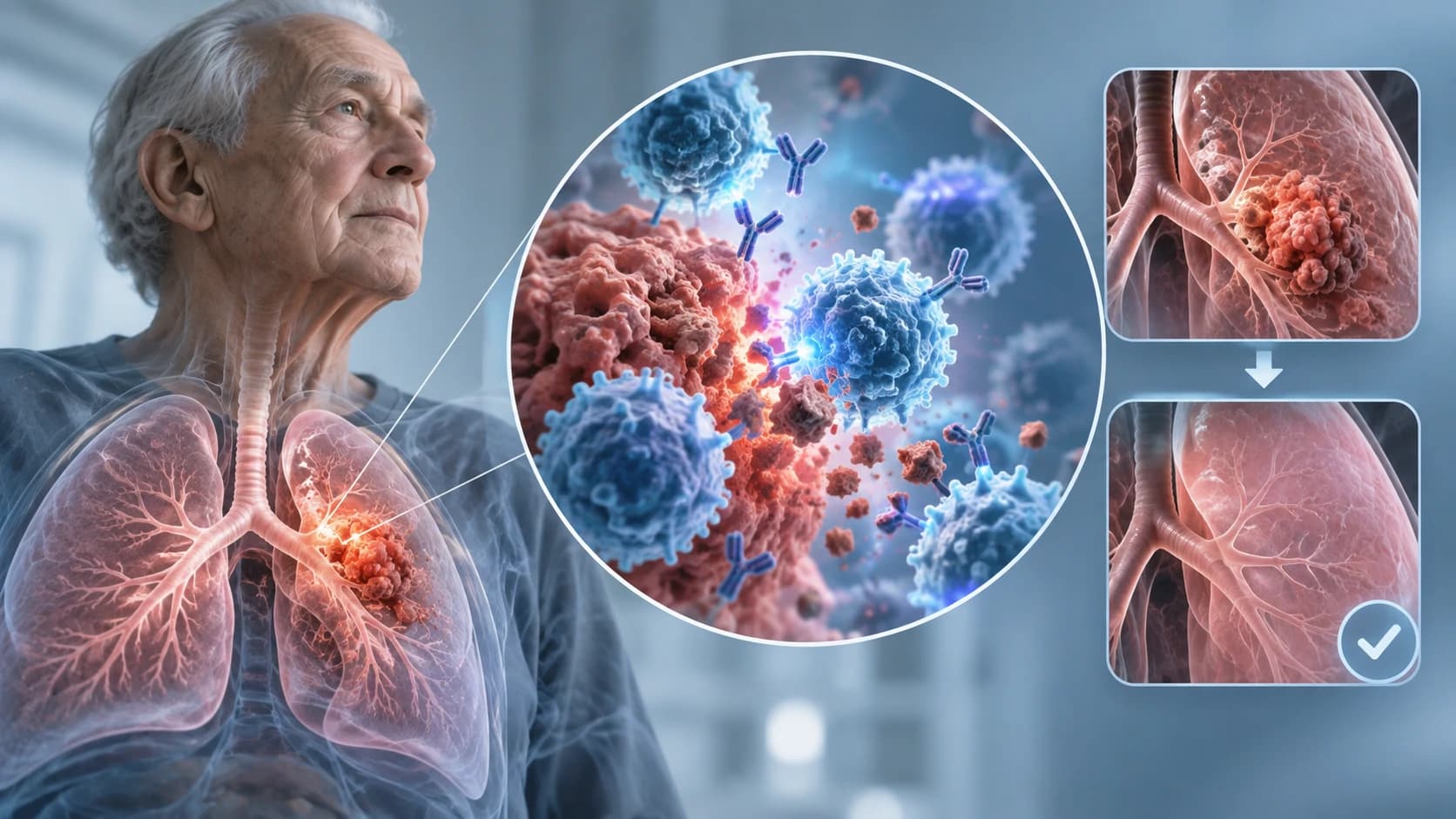Respuesta completa a pembrolizumab en un paciente de edad avanzada con carcinoma epidermoide de pulmón