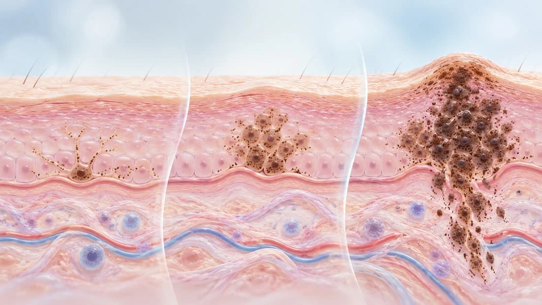 How Melanoma Develops: From a Single Skin Cell to an Aggressive Cancer